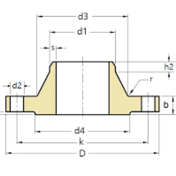 DN 200 PN 16 flange dimensions