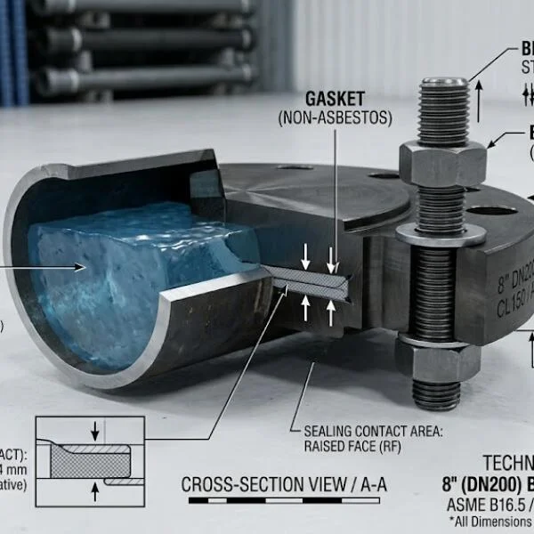 Lắp đặt blind flange 8