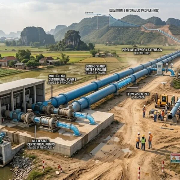 Vận hành bơm lưu lượng đẩy xa