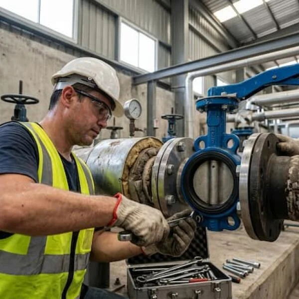 Cách lắp đặt van bướm