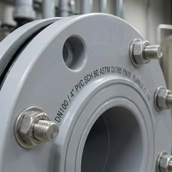 Sử dụng mặt bích ống nhựa PVC