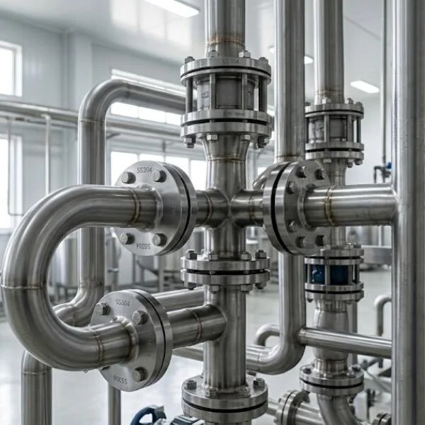 Thi công mặt bích ss304