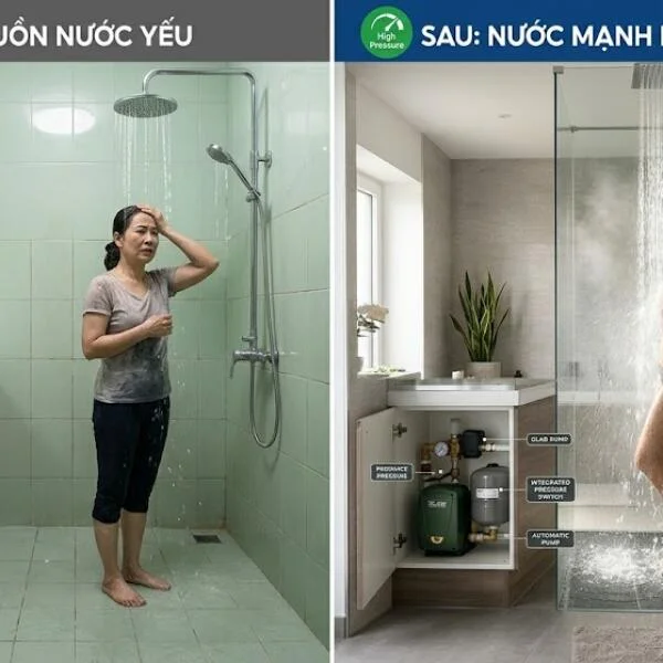 Dòng máy bơm tăng áp Việt Nam