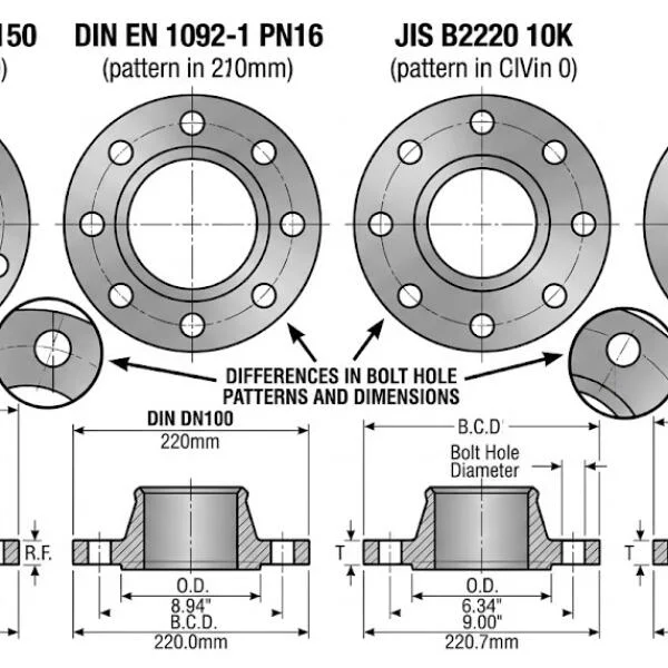 Giới thiệu về tiêu chuẩn mặt bích
