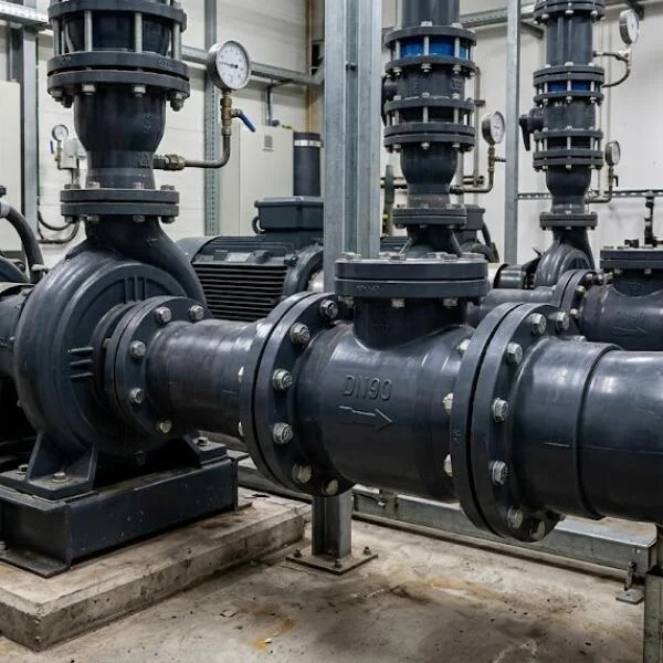 Lắp đặt van 1 chiều d90