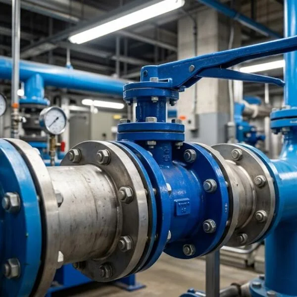 Van bướm mặt bích tay gạt là gì