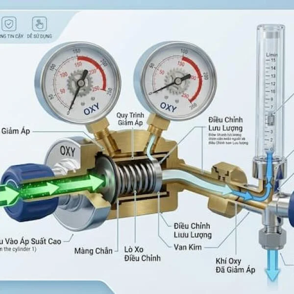 Van giảm áp oxy