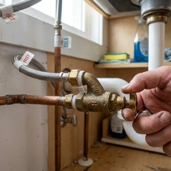 Bảo trì water valve shut off