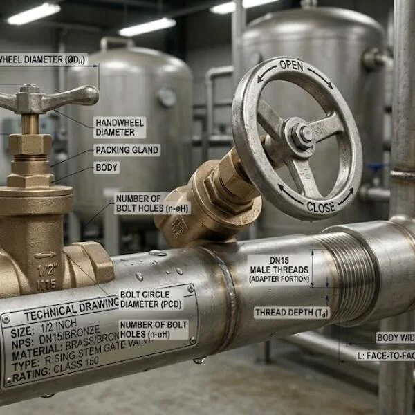 Lắp đặt 1 2 gate valve dimensions