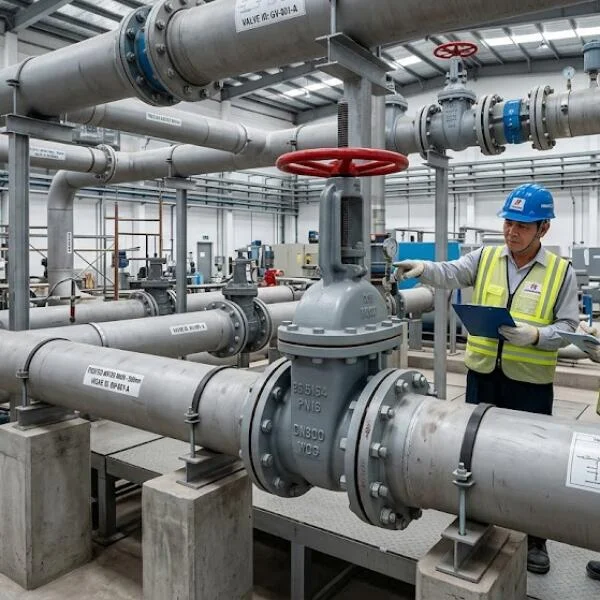 Nguyên lý vận hành BS 5154 gate valve