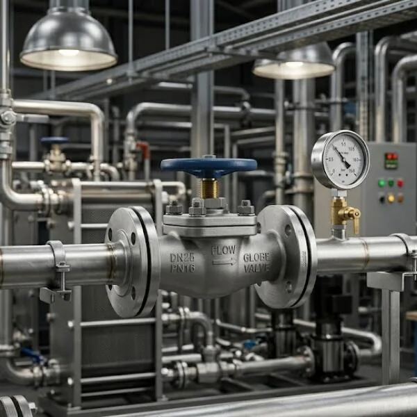 Quy trình lắp DN25 globe valve