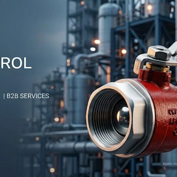 Vận hành red white ball valve