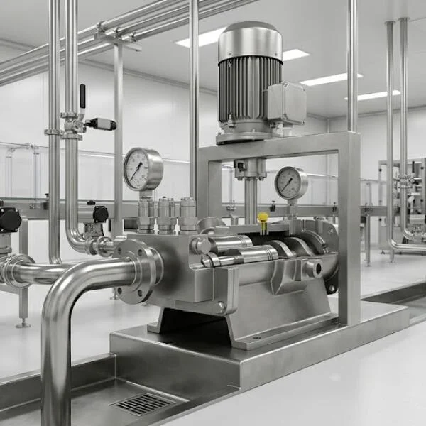 Sử dụng stainless steel piston pump