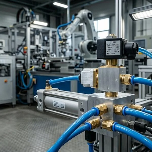 Vận hành van 3 cửa 2 vị trí
