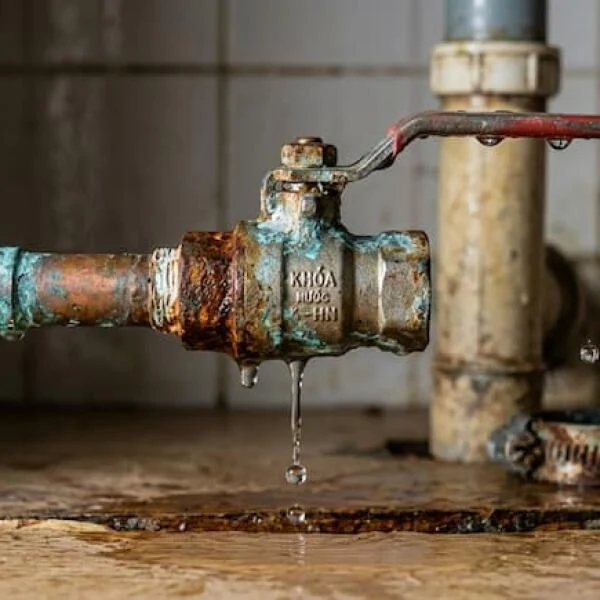 Van khóa nước bị rỉ