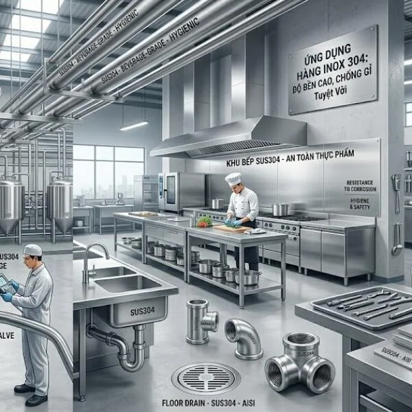 Hàng inox 304 hiện nay