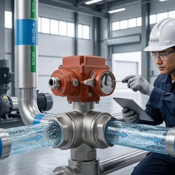 Sử dụng van 3 ngã điều khiển bằng điện