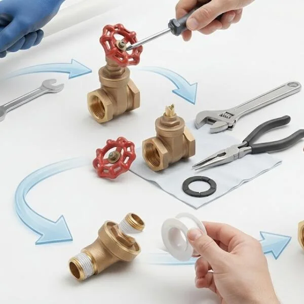 Cách sửa khóa nước bị rò rỉ