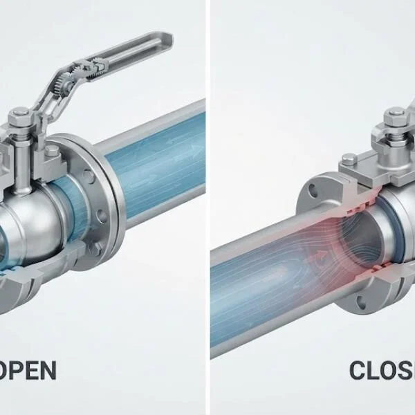 Industrial valve trong hệ thống đường ống