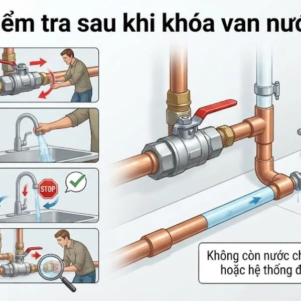 Hướng dẫn cách khóa van nước