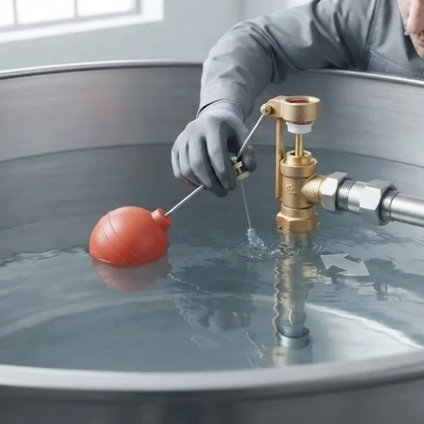 Việc lắp phao cơ bồn nước inox