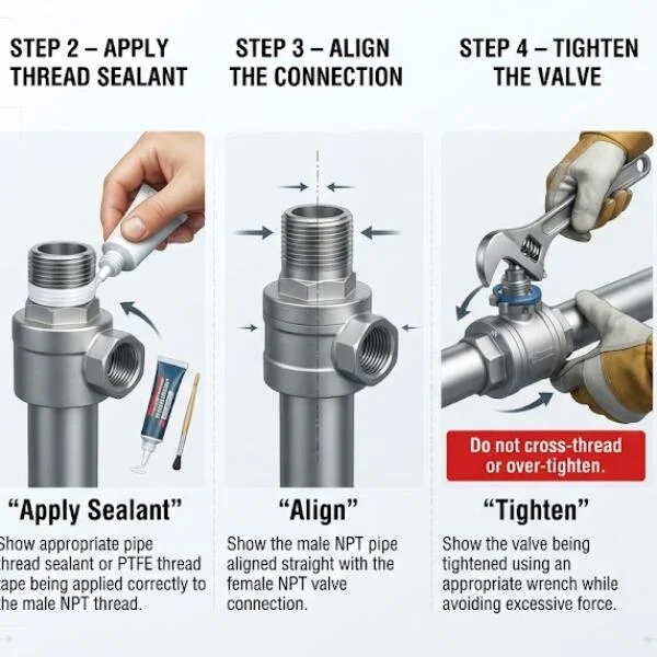 Phân loại npt valve