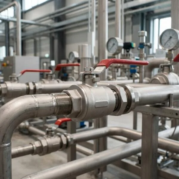 Stainless steel ball valve with red handle là gì?