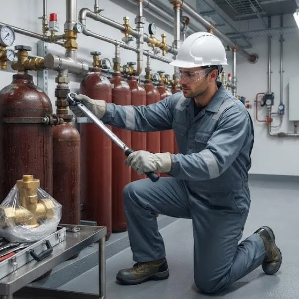 Hướng dẫn thay van tổng bình co2