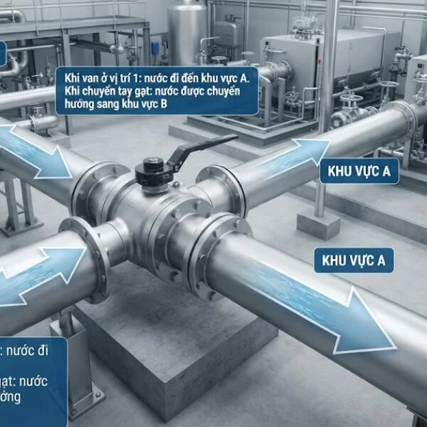 Cấu tạo van khóa nước 3 chiều