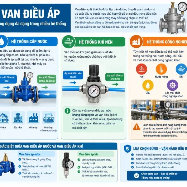 Cấu tạo van điều áp như nào?