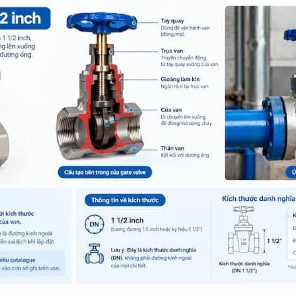 Gate Valve 1 1 2 Inch