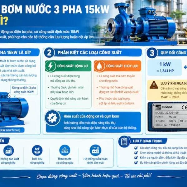 Máy Bơm Nước 3 Pha 15kW