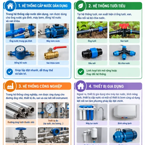 Khái niệm ren ống nước