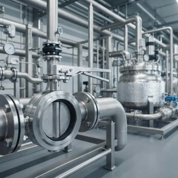 Các loại dòng ss butterfly valve