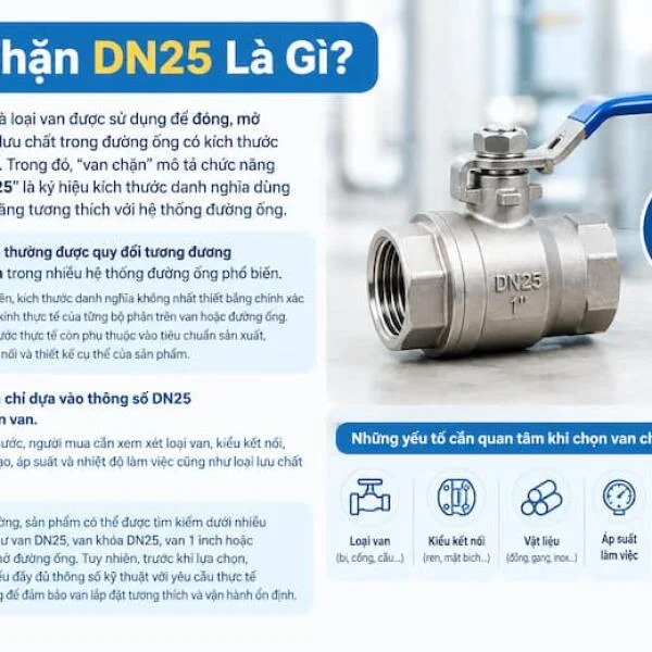 Van Chặn DN25