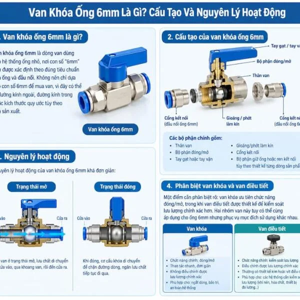 Van Khóa Ống 6mm