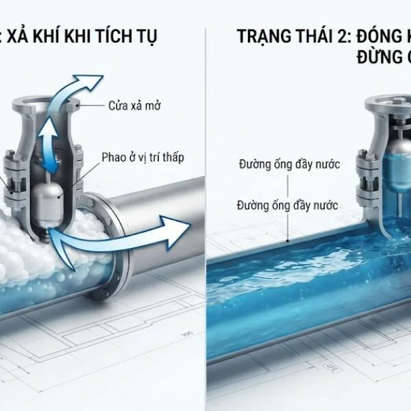 Nguyên lý hoạt động của van xả khí đường ống