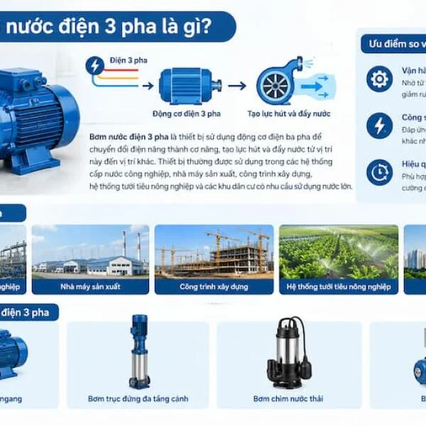 Bơm Nước Điện 3 Pha