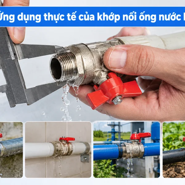 Khắc phục khớp nối ống nước bị rò