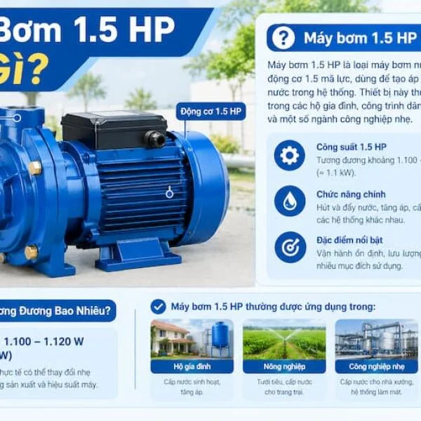 Máy Bơm 1.5 HP