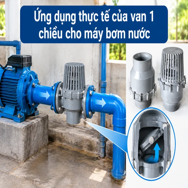 Van 1 chiều cho máy bơm nước là gì?
