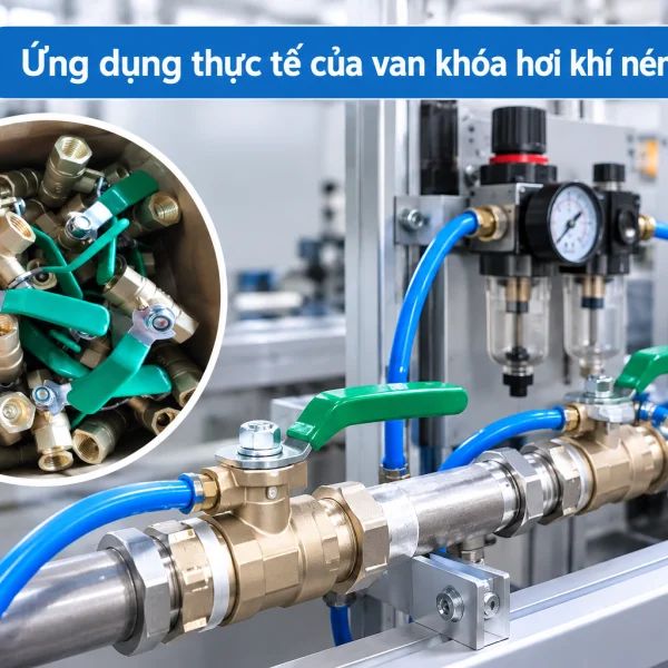 Cấu tạo van khóa hơi khí nén