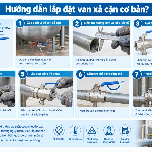 Van xả cặn đường ống là gì?