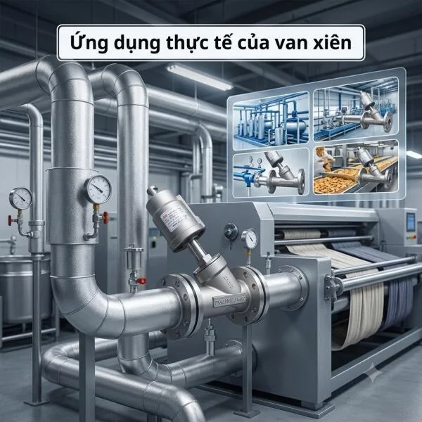 Nguyên lý hoạt động của van xiên