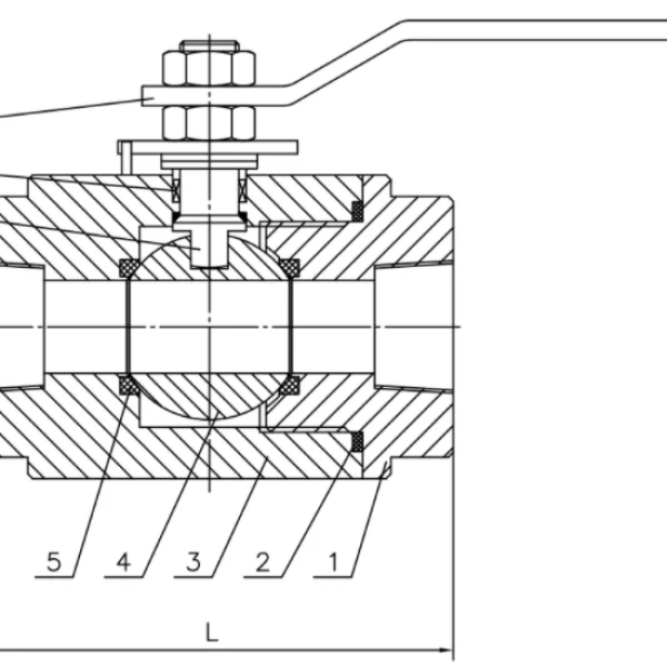 Ball valve dimensions
