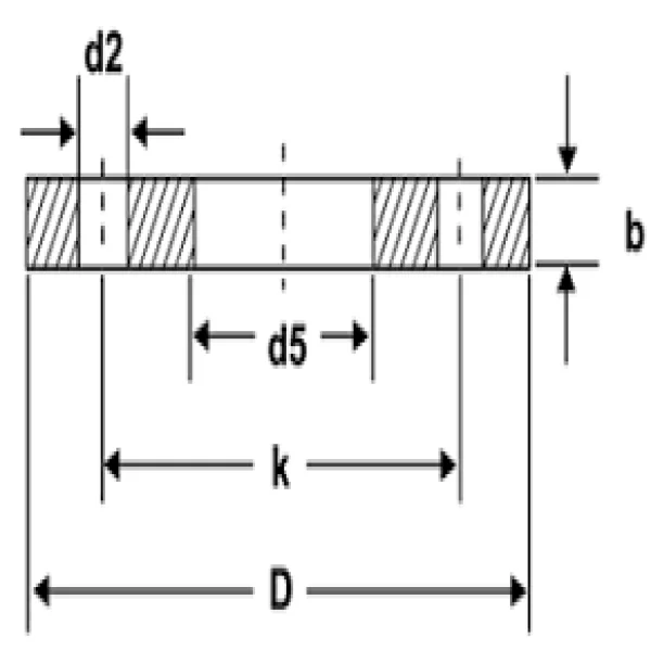 DN50 PN16 flange dimensions