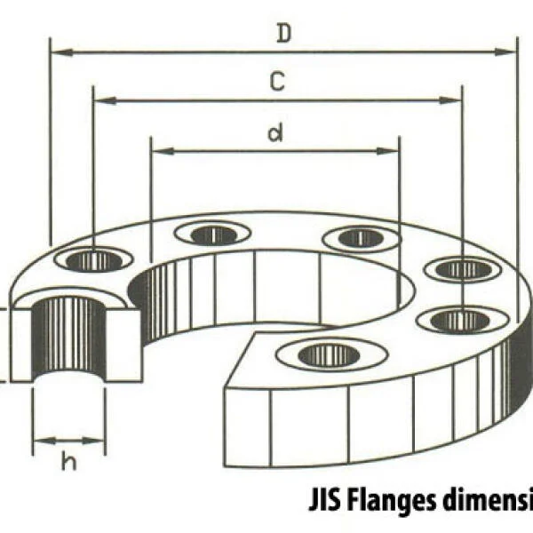 Flange jis 10k dimension