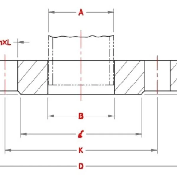 PN 10 flange dimensions