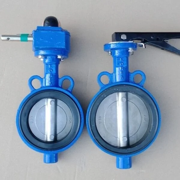 Van bướm thân gang đĩa inox