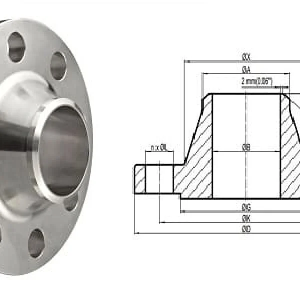 Welding neck flange